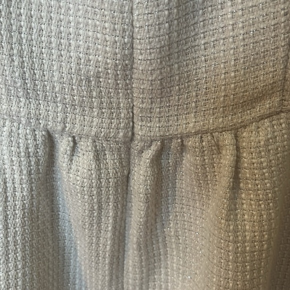 NWT CIDER TWEED U-NECKLINE SOLID MINI DRESS White Sleeveless Square Neck size XS - Picture 8 of 12